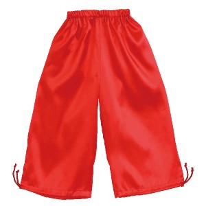 ソフトサテンズボン(裾絞り付)M 赤 運動会・発表会・イベント 衣装・ファッション
