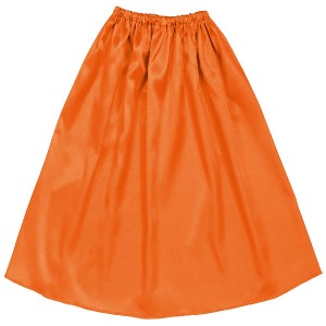 ソフトサテンマント・スカート ストレート 橙 衣装ベース 運動会・発表会・イベント