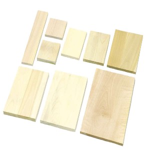 木彫板 朴 A(220x160x14mm) 図工・工作・クラフト・ホビー 木枠・木材
