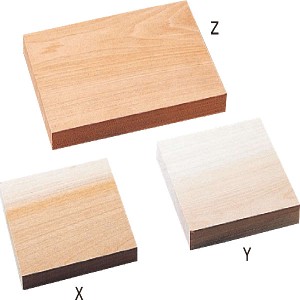 共同木彫板 Y(朴100x100x14mm) 図工・工作・クラフト・ホビー 木枠・木材