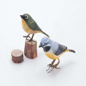 ウッドカービングA 小鳥(しな) 図工・工作・クラフト・ホビー 木工