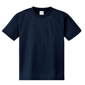 ATドライTシャツ 130cm ネイビー 150gポリ100% 運動会・発表会・イベント シャツ・Tシャツ・衣料