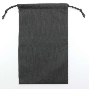 不織布ｱｼｽﾄﾊﾞｯｸﾞ 黒 雑貨 ﾊﾞｯｸﾞ･鞄