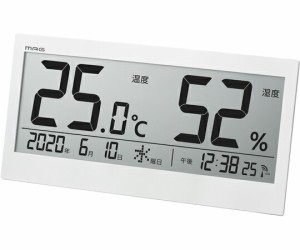 MAGデジタル温度湿度計　ビックメーター TH-107 WH-Z ノア精密