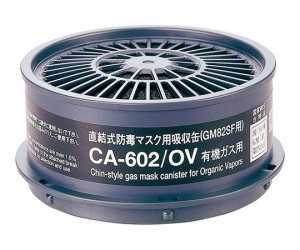 防毒マスク　有機ガス用吸収缶 CA602/OV 重松製作所