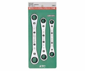 KTC 板ラチェットメガネレンチセット　３本組 1セット RM03