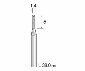 ミニター ＣＢカッター（クロス）　刃先：Φ1.2×5 軸径：3.175 1個 BC3115