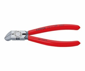 KNIPEX プラスチック用ニッパー　４５°（パッケージ入） 1本 7211-160