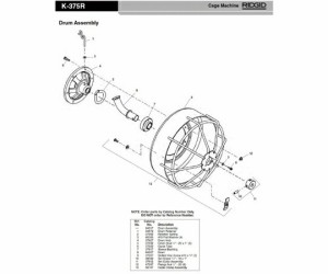 RIDGID フランジナット　１／４−２０　Ｆ／Ｋ−３７５ 1個 47297