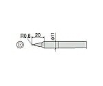 太洋電機産業（goot） 替こて先 CX/CXR-100用 B型 1本 CXR-100RT-B