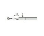 太洋電機産業（goot） 替こて先 CX/CXR-60/80用 4C型 1本 CXR-80RT-4C