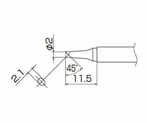 白光（HAKKO） こて先　2BC型 1本 T13-BC2