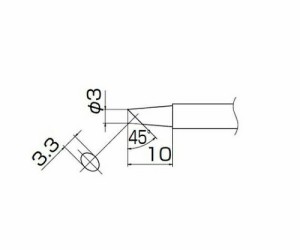 白光（HAKKO） こて先　3BC型 1本 T13-BC3