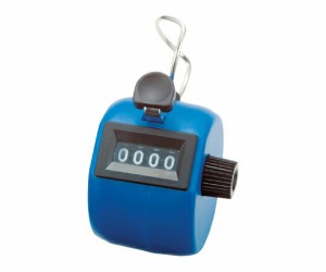 シンワ測定 数取器　C　プラスチック製手持型　ブルー 1個 75090
