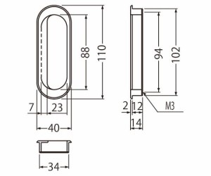 シロクマ ソリッド小判手掛110ミリ純金 1個 MB-9