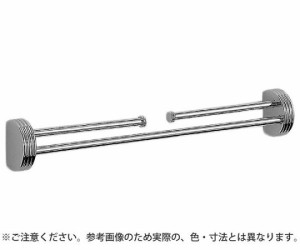 シロクマ ナポリ二段掛棒400ミリクローム 1個 NH-1