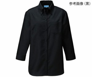 KAZEN レディスシャツ　黒　3L 1枚 611-05 3L
