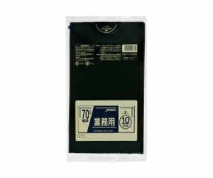 ジャパックス 業務用ポリ袋 70L LLDPE 黒 0.05mm 1ケース(10枚×20冊入) P-77