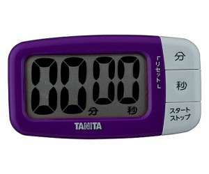 タニタ デジタルタイマー でか見えプラスタイマー フレッシュパープル TD-394 1個