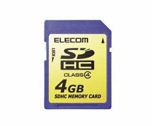 エレコム SDカード 4GB SDHC対応 MF-FSDH04G 1パック