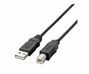 エレコム RoHS対応USBケーブル 0.5m ブラック USB2-ECO05 1パック