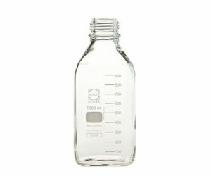 DWK Life Sciences ねじ口角びん（メジュームびん）　びんのみ　1L 017230-10005A 1箱(10個入)