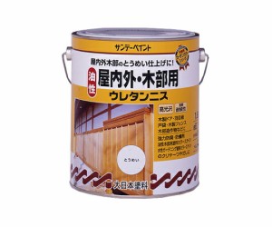 サンデーペイント 油性屋内外木部用ウレタンニス とうめい 1.6L トウメイ 1缶