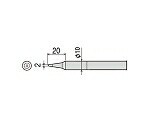 太洋電機産業（goot） 替こて先 CX/CXR-60/80用 2C型 CXR-80RT-2C 1本