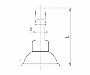 旭製作所 ボールジョイントホースコネクターオス 2318-E-8 1個