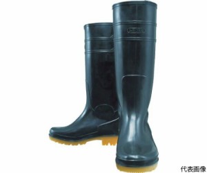 おたふく手袋 耐油長靴ロングタイプ　黒　28.0 JW708-BK-280 1足
