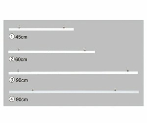 ポスターハンガー W90cm クリア 61-233-2-4 1セット(5本入)