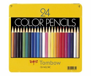 トンボ鉛筆 色鉛筆 24色/缶入 1個 CB-NQ24C