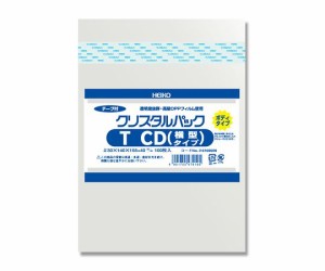シモジマ HEIKO OPP袋 クリスタルパック T-CD(横型) (テープ付きボディタイプ) 100枚 1パック(100枚入) 006769909