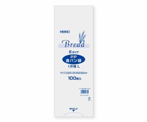 シモジマ HEIKO PP食パン1斤用 L Eタイプ 100枚 1パック(100枚入) 006721412