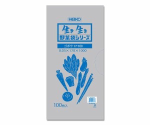 シモジマ HEIKO ポリ袋 野菜袋シリーズ #30 ゴボウ 17-100 100枚 1パック(100枚入) 006721903