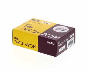 シモジマ HEIKO 輪ゴム ニューHEIKOバンド #16 箱入り(100g) 幅1.1mm 1箱 1箱 003400407