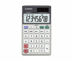 カシオ カシオ 「グリーン購入法適合」電卓 手帳タイプ 8桁 1個 SL-910GT-N