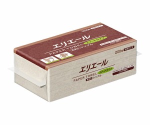 エリエール（大王製紙） エリエール　ペーパータオルスマートタイプ　無漂白シングル　200枚（中判）×30パック 703513 1ケース(200枚×3