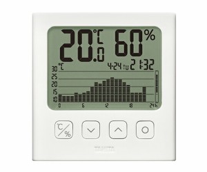 タニタ グラフ付きデジタル温湿度計 TT-580-WH 1個