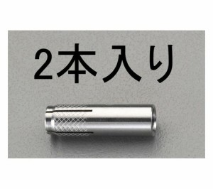 エスコ 雌ねじアンカー ステンレス製 M6×25mm 2本 1パック(2個入) EA945BK-6