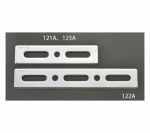 エスコ フラット型連結金具(スチール製) 24×100mm 1個 EA951EA-121A