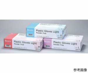 歯愛メディカル リセラ　プラスチックグローブLight　粉無　M　100枚入 1箱(100枚入) 65030