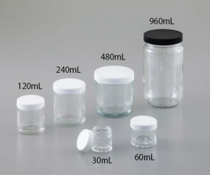 Qorpak 広口ガラス瓶（クリーン処理済）　120mL　24本入 1箱(24本入)