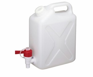 瑞穂化成工業 扁平缶　ケミカルコック付　4L 1個 0312