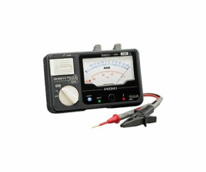 日置電機 アナログメグオームハイテスタ １２５Ｖ／１００ＭΩ 単レンジ （スイッチなしリード附属） 1個 IR4011-10