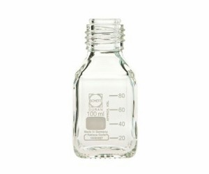 DWK Life Sciences ねじ口角びん（メジュームびん） びんのみ 100mL 1箱(10個入) 017230-1005A