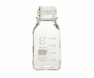 DWK Life Sciences ねじ口角びん（メジュームびん） びんのみ 250mL 1箱(10個入) 017230-2505A