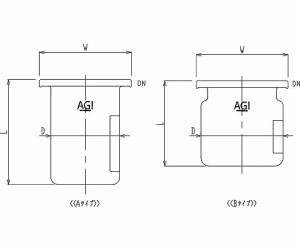 旭製作所 平底セパラ反応容器攪拌バッフル付 1個 3022-5/120B-A