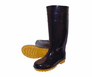 エスコ 安全長靴(耐油底・黒) 26.5cm EA998RB-265 1足