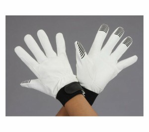 エスコ 手袋(指先すべり止付・合成皮革/白) [L] EA353BJ-72 1双